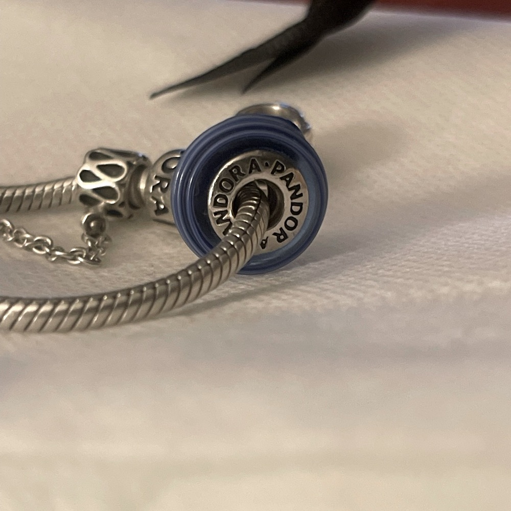 Pandora charm Blue swirls